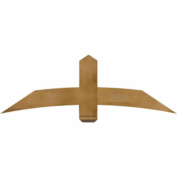 Ekena Millwork Bellingham Rough Sawn Timber Gable Bracket, Western Red Cedar, 60"W x 20"H x 6"D x 6"F, 8/12 Pitch GBW060X20X0606BEL00RWR - main